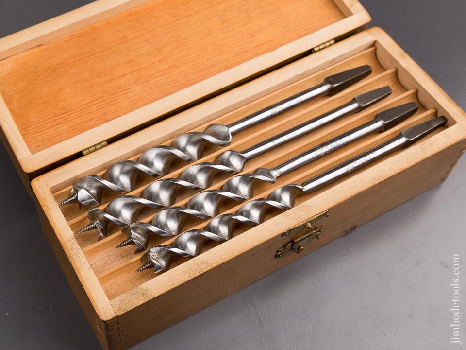 Complete Set of 13 RUSSELL JENNINGS Auger Bits in Original 3 Tiered Box - 86947