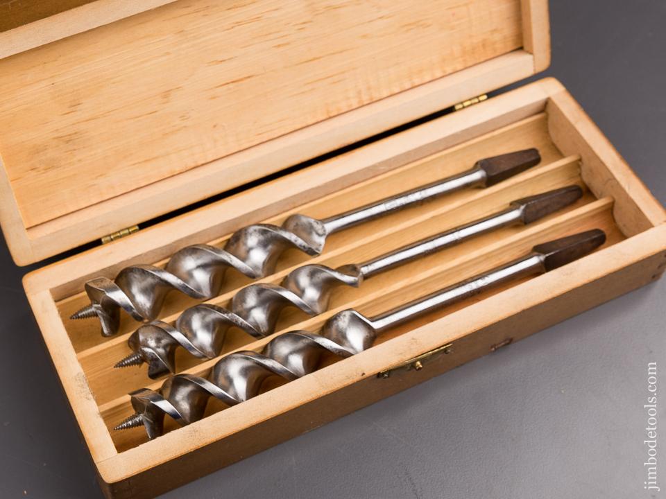 Complete Set of 13 RUSSELL JENNINGS Auger Bits in Original 3 Tiered Box - 86947