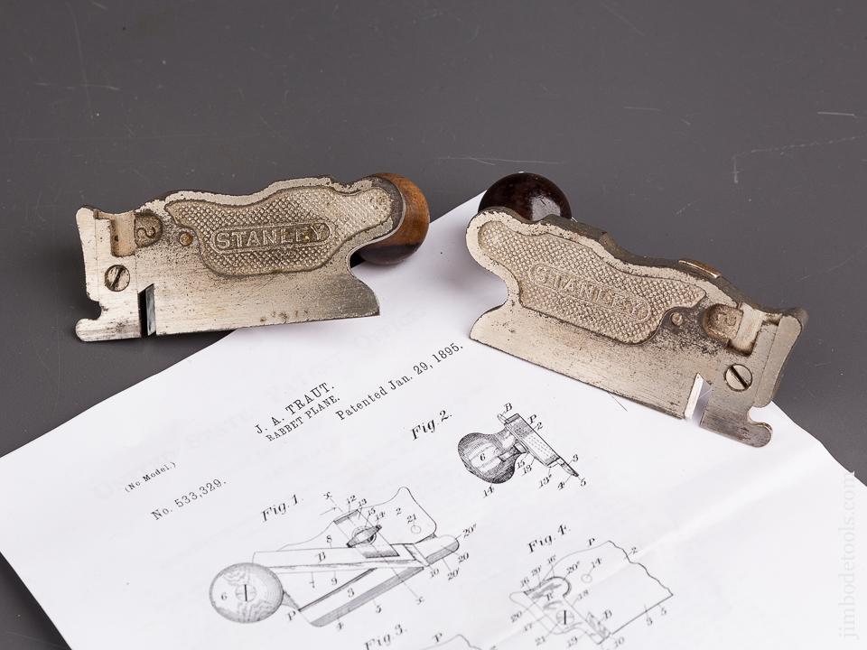 TRAUT Patent January 29, 1895 STANLEY No. 98 & 99 Side Rabbet Planes - 86955