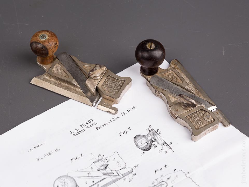 TRAUT Patent January 29, 1895 STANLEY No. 98 & 99 Side Rabbet Planes - 86955