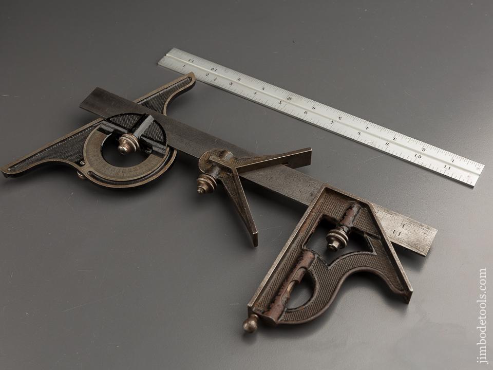 Twelve inch STARRETT Combination Square with Two Scales - 87007