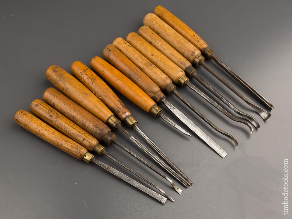 Twelve ADDIS Carving Gouges - 87014 – Jim Bode Tools