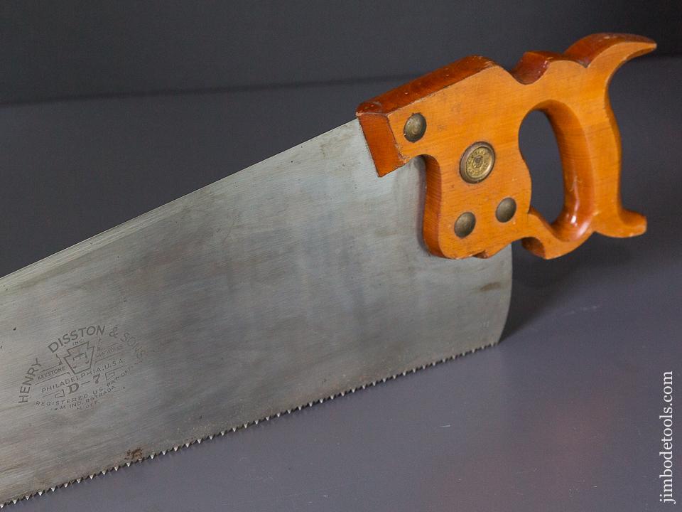 UNUSED! 8 point 26 inch Crosscut DISSTON D7 Hand Saw - 87019