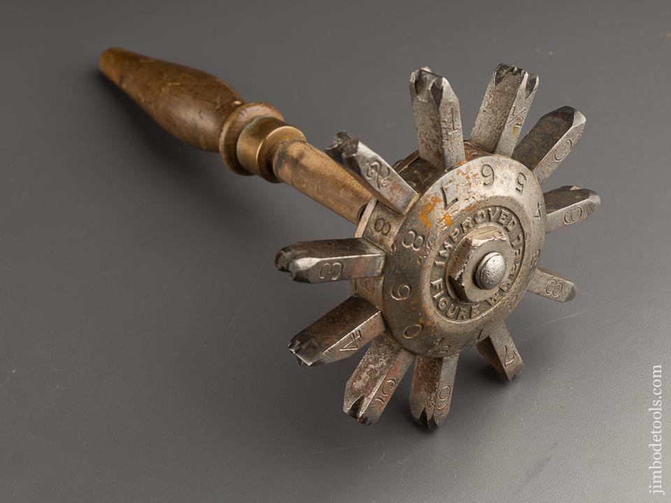 S.W. REESE New York Carpenter's Number Stamp Hammer - 87047