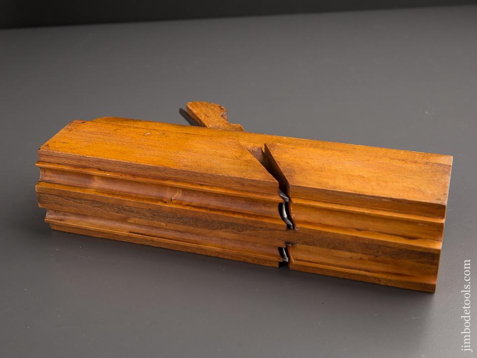 4/8 inch Double Bead Molding Plane by J. KELLOGG AMHERST MS circa 1835-67 FINE - 87054