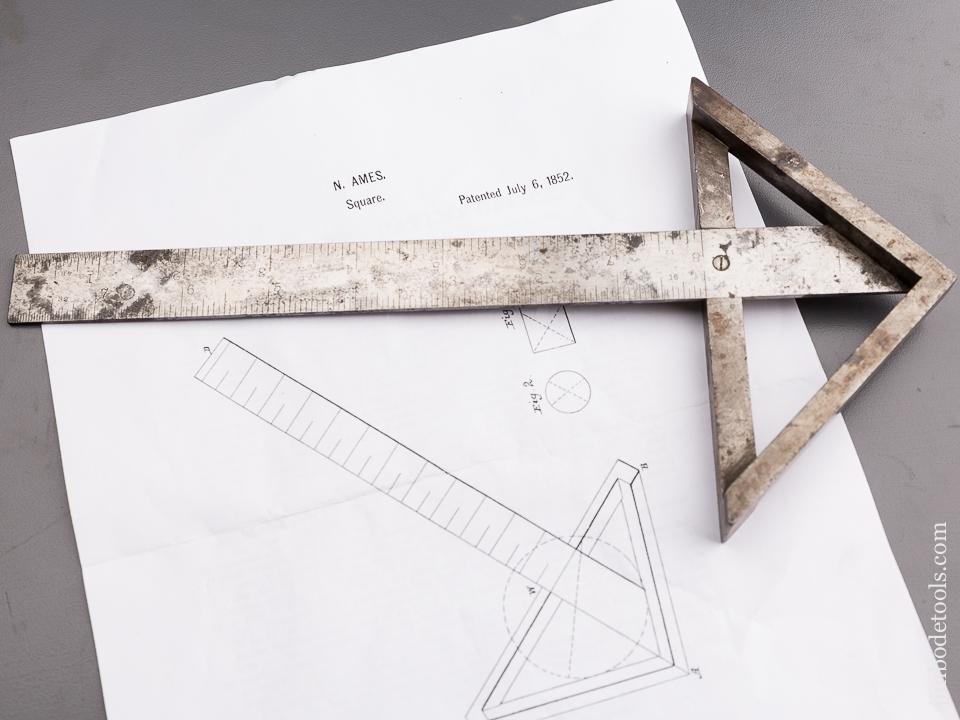 AMES Patent July 6, 1852 DARLING, BROWN & SHARPE Eight inch Square - 87066