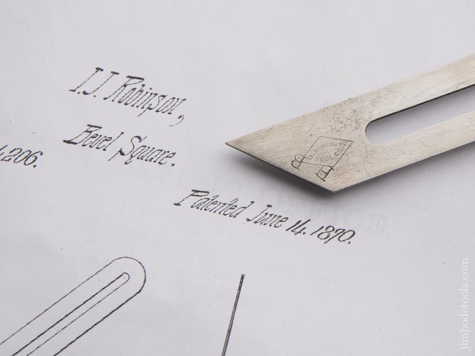 FINE Six inch ST. JOHNSBURY Robinson's Patent Bevel Gauge - 87087U