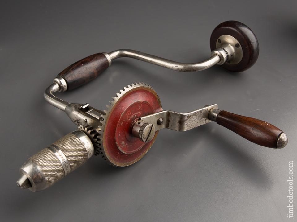 Rare! MILLERS FALLS 182 Ratcheting Drill Brace with Rosewood Fixtures 87114