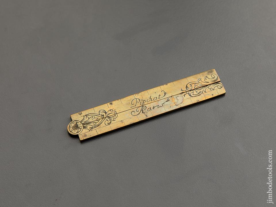 RARE! 300 Year Old! Demi-Pied de Roy or Royal Half Foot Rule by PIOCHAT PARIS - 87122