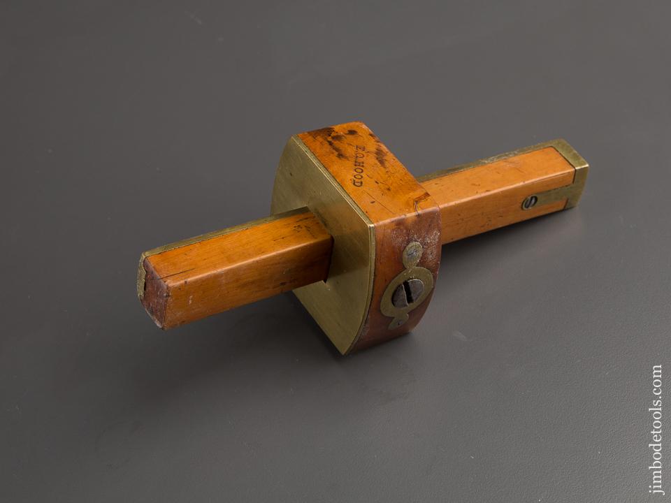 Stunning Boxwood & Brass Mortise Gauge by G. WHEATCROFT NEWARK NJ - 87128U