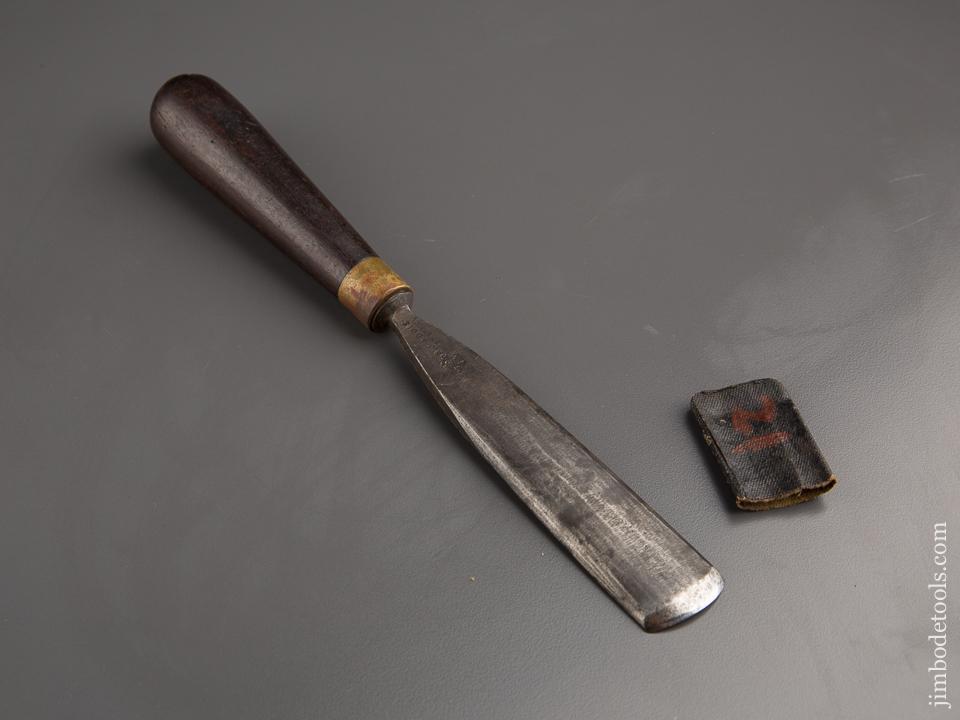FAT 1 3/16 inch ADDIS No. 4 Rosewood Handled Gouge - 87136