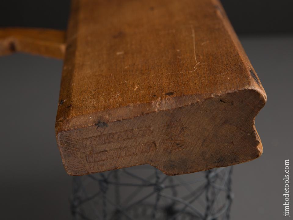 RARE 18th Century 1 1/8 inch Wide Complex Molding Plane by ION. BALLOU PROVIDENCE circa 1751-69 FINE - 87148U