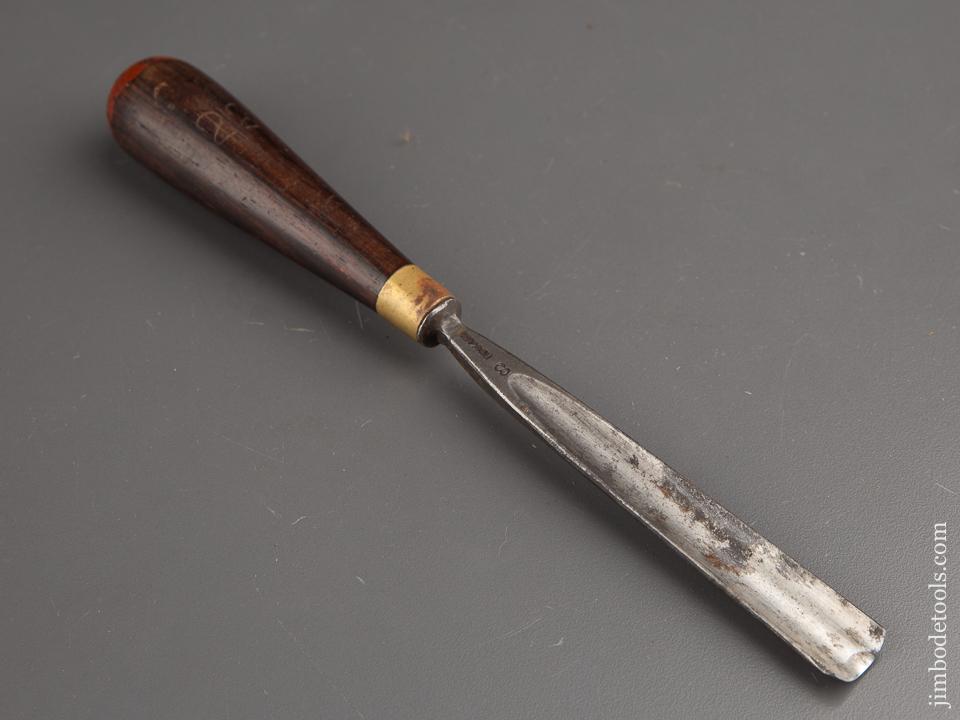 5/8 inch ADDIS Rosewood Handled No. 9 Carving Gouge - 87149