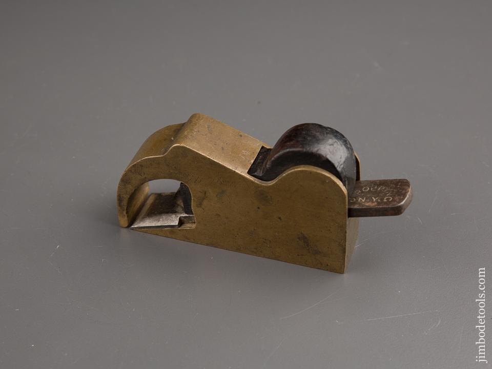 Rare! POPPING NYC Gunmetal Bull Nose Shoulder Plane - 87162U