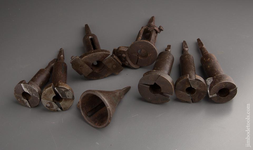 Seven Good Hollow Augers and A Dowel Pointer - 87213