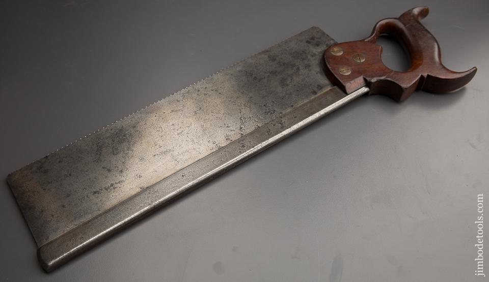 Extra Fine EARLY 1876 Medallion 12 point 14 inch Rip DISSTON Back Saw - 87226