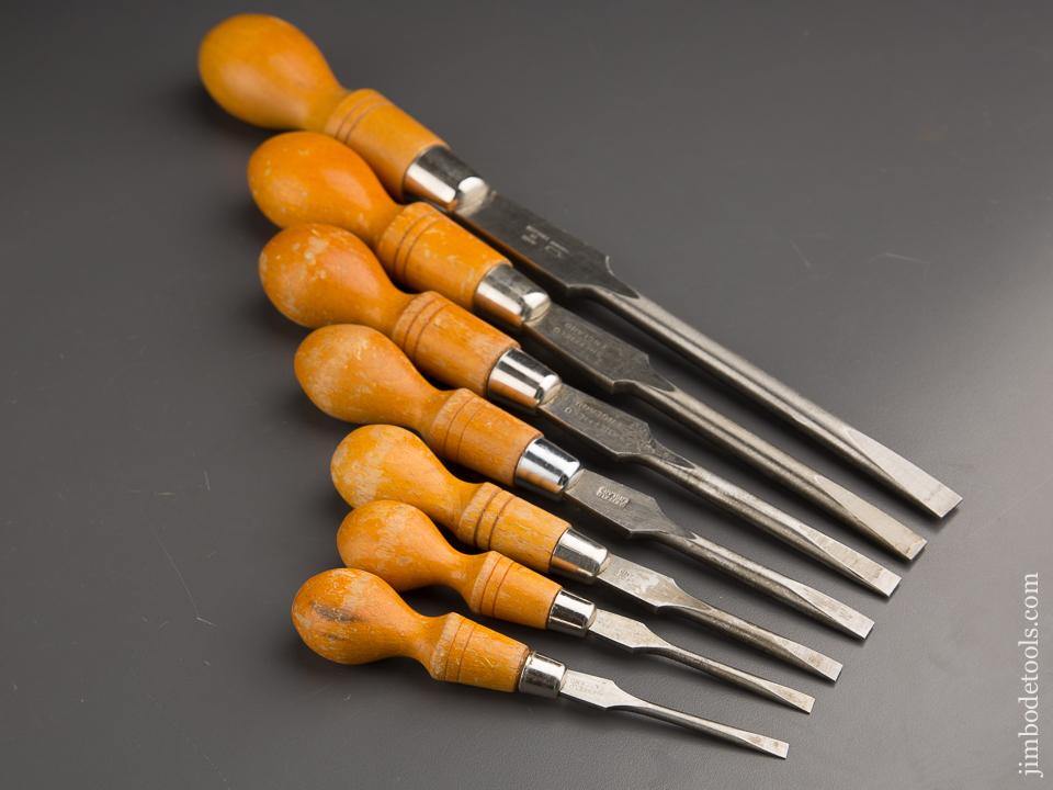 FINE Set of Seven FOOTPRINT Cabinet Maker's Turn Screws - 87227