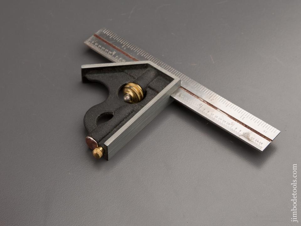 Six inch MILLERS FALLS Combination Square MINT in STARRETT Box - 87229