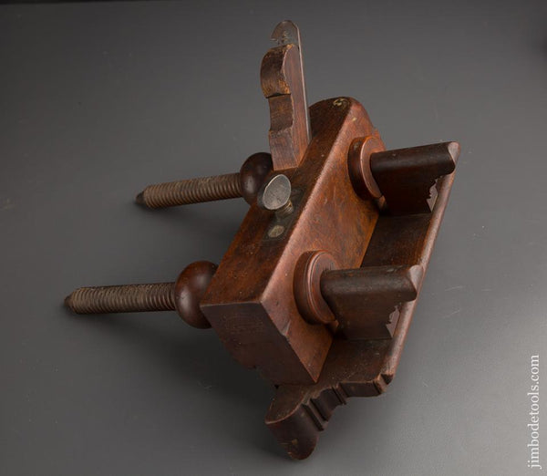 Good User Beech & Boxwood Screw Arm Plow Plane by JOSIAH KING 373 BOWERY NEW YORK circa 1835-87 - 87231