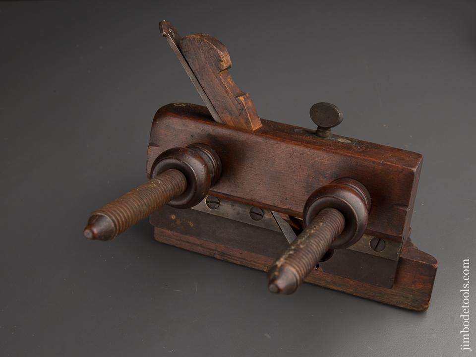 Good User Beech & Boxwood Screw Arm Plow Plane by JOSIAH KING 373 BOWERY NEW YORK circa 1835-87 - 87231