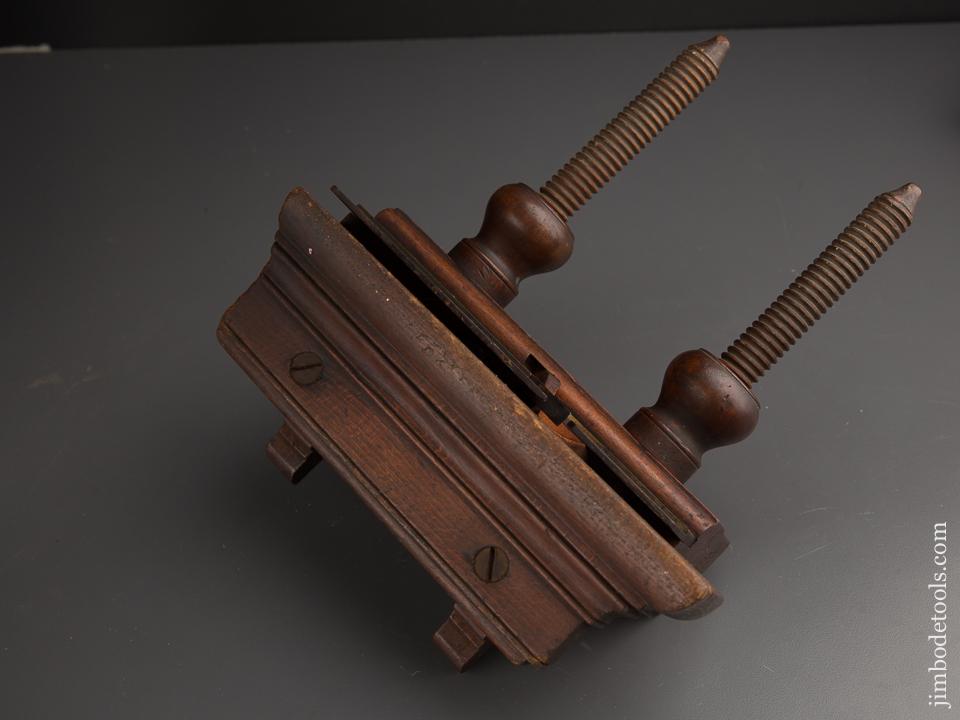 Good User Beech & Boxwood Screw Arm Plow Plane by JOSIAH KING 373 BOWERY NEW YORK circa 1835-87 - 87231