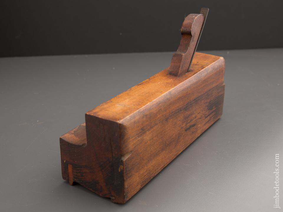 FAT Over Three inch Wide Crispy Complex Molding Plane by P. BROOKS E. HARTFORD CT circa 1840-1850 FINE - 87232