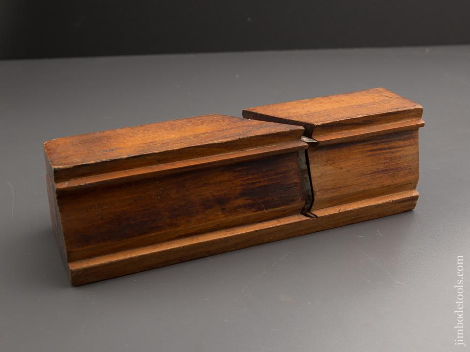 FAT Over Three inch Wide Crispy Complex Molding Plane by P. BROOKS E. HARTFORD CT circa 1840-1850 FINE - 87232
