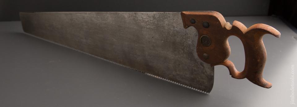 Extra Thick! 5 1/2 point 26 inch Rip DISSTON No. 7 Had Saw - 87240