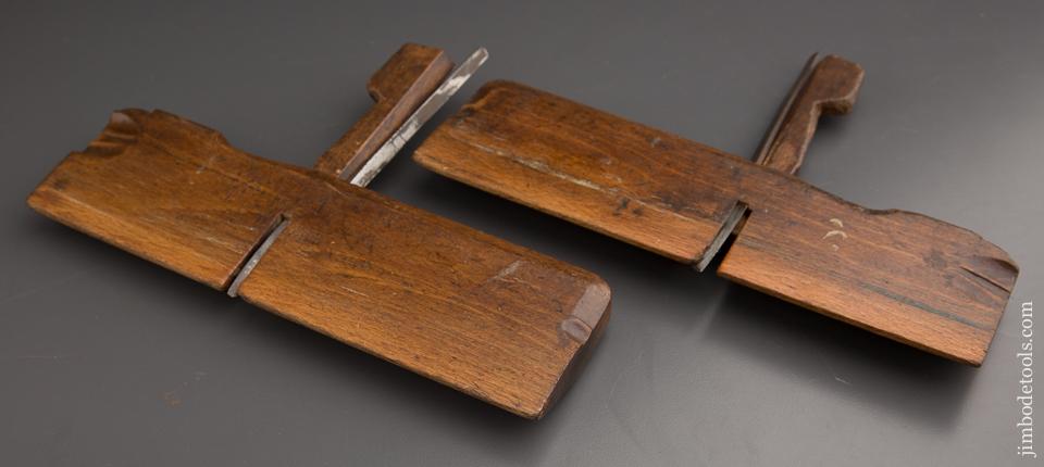 Pair of Dutch Side Rabbet Molding Planes by PETER DUESING ANHOLT circa 1830-1927 - 87242