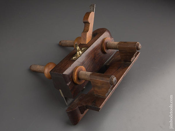 Rare! J.F. RANSOM Rosewood Plow Plane circa 1840 Watertown, NY - 87260