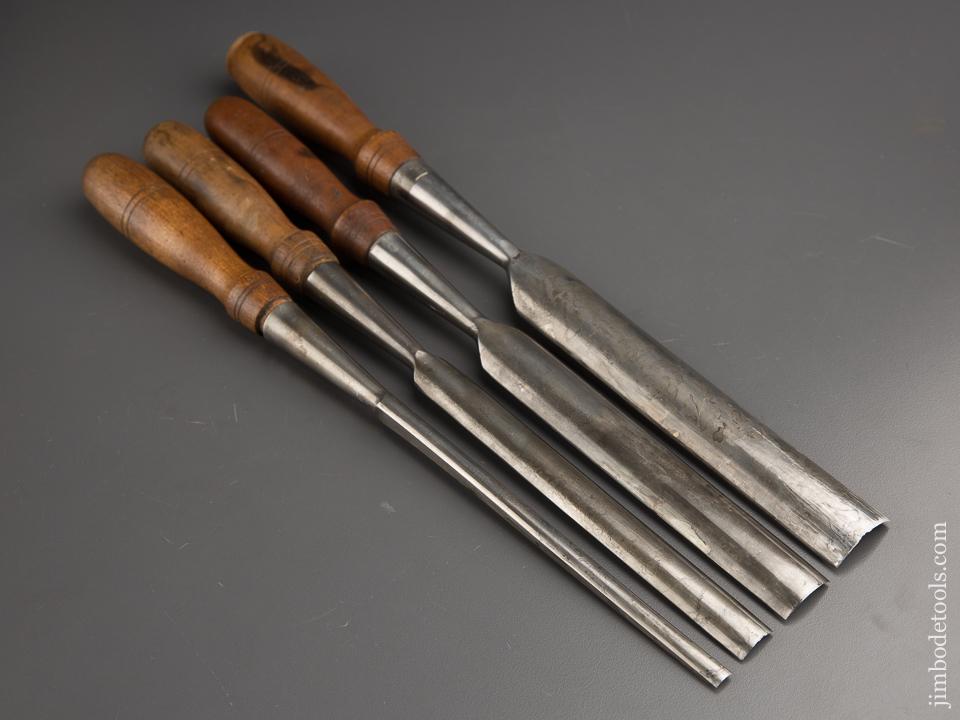 Four Excellent NEW HAVEN EDGE TOOL Socket Chisels - 87261