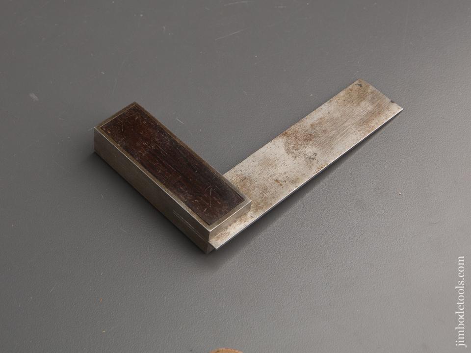 Rare! Four inch STANLEY No. 1 Try Square circa 1871-1887 NEAR MINT! - 87272