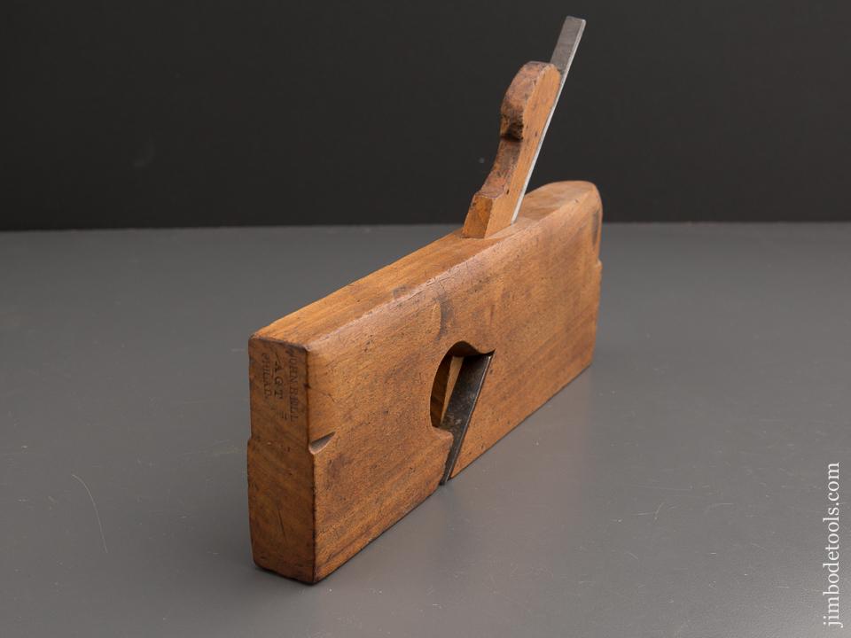 1 Inch Rabbet One inch Skew Rabbet Plane by JOHN BELL AGT PHILAD circa 1829-51 GOOD+ ...