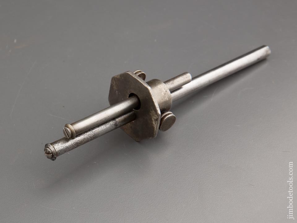 8 1/4 inch BARRETT Patent June 12, 1888 Double Pizza Wheel Marking Gauge - 87352