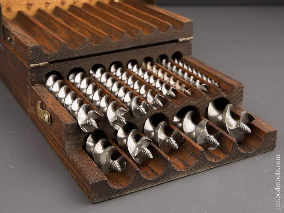 Complete Set of 13 RUSSELL JENNINGS Auger Bits in Box - 87353