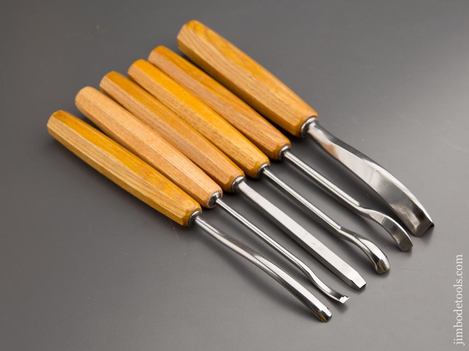 DEAD MINT Set of Six PFEIL SWISS MADE Carving Chisels - 87387