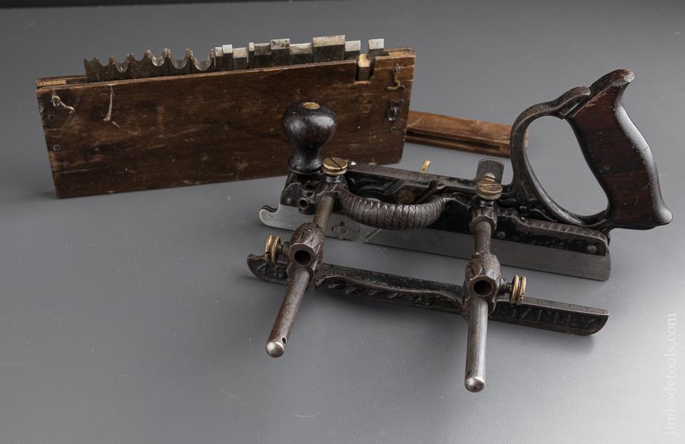 STANLEY No. 45 Combination Plane Type 2 with Two Stops and 16 Cutters circa 1886-87 - 87397