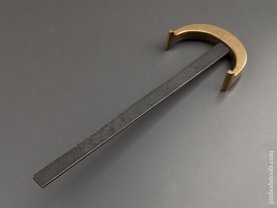 RARE and Unusual! Brass & Steel Center Finding Square - 87402