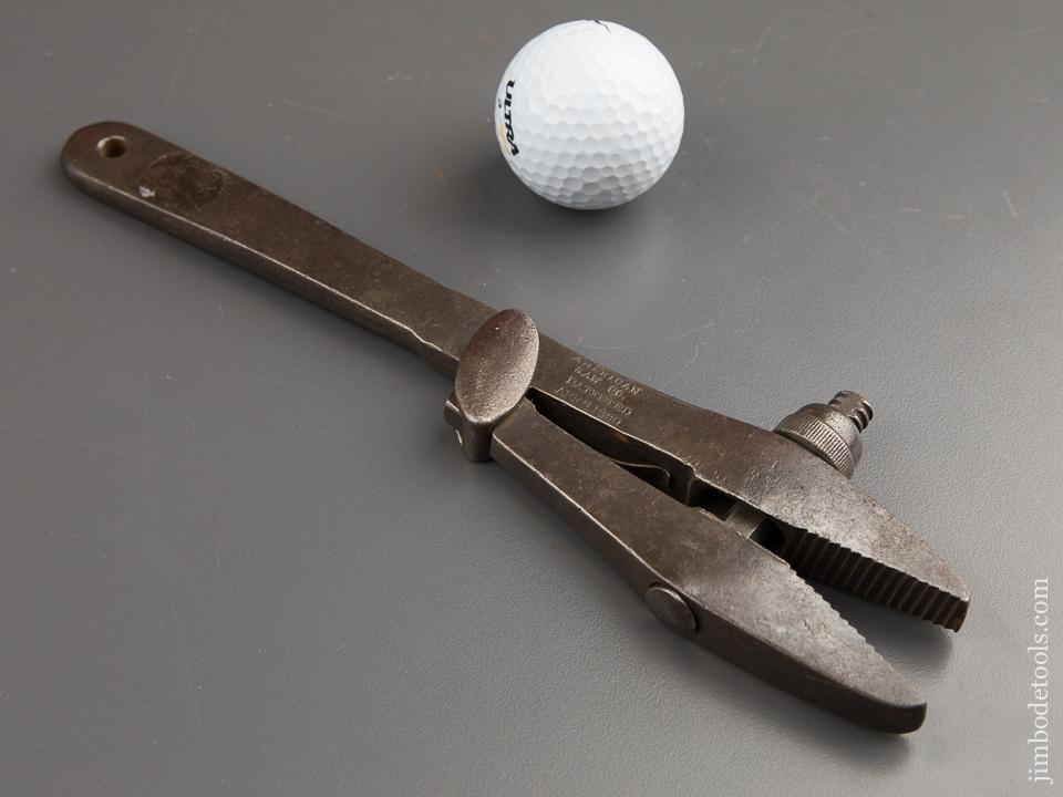 Rare! Nine inch AMERICAN SAW CO Patent April 8, 1890 Alligator Wrench - 87408