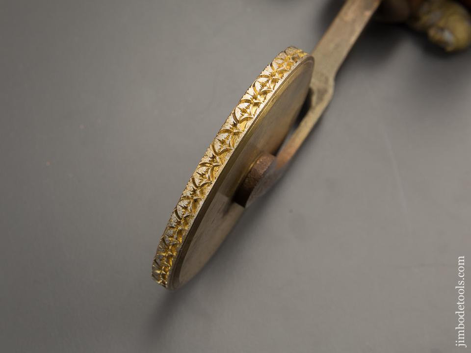 MINT Bookbinder's Ornate Brass Wheel NEW OLD STOCK - 87422