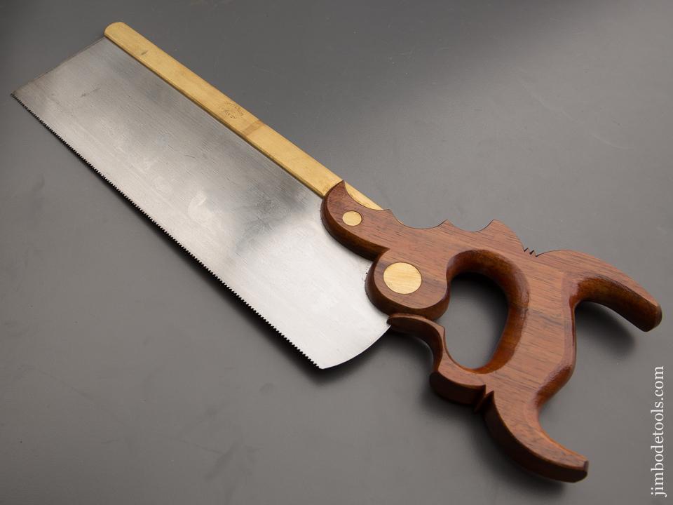 MINT 14 point 12 inch Rip DAVID A YOUNG KOA Triple Cove Brass Back Tenon Saw - 87437