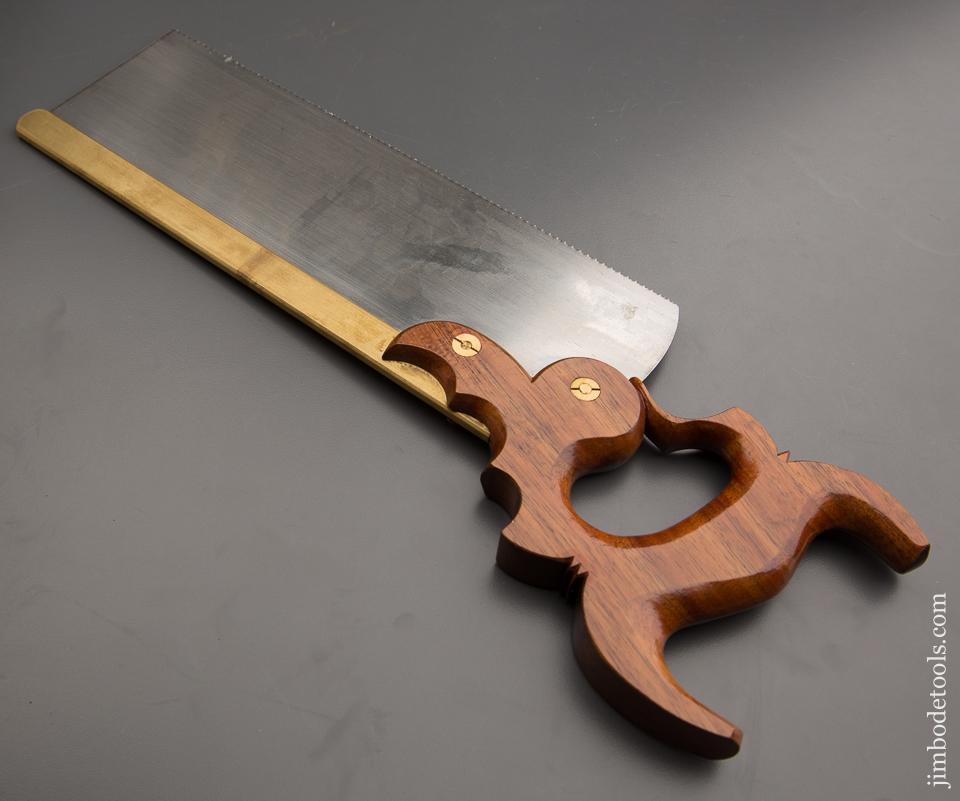 MINT 14 point 12 inch Rip DAVID A YOUNG KOA Triple Cove Brass Back Tenon Saw - 87437