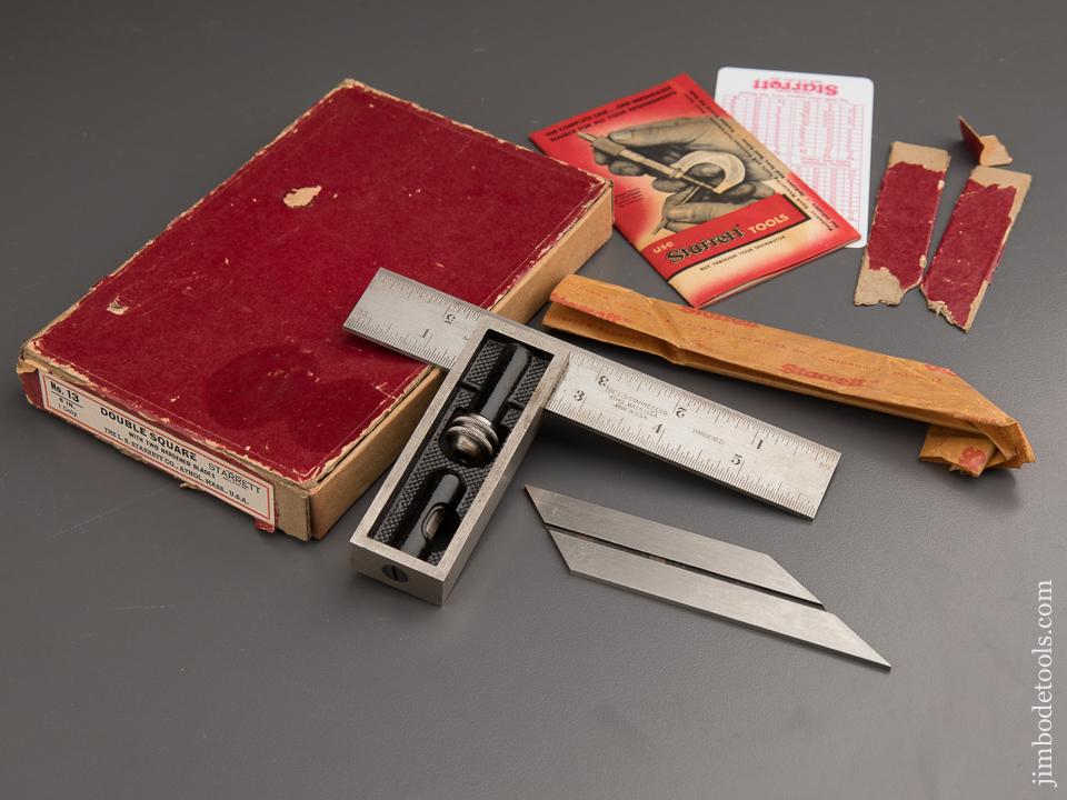 Six inch STARRETT No. 13 Double Square in Original Box - 87440