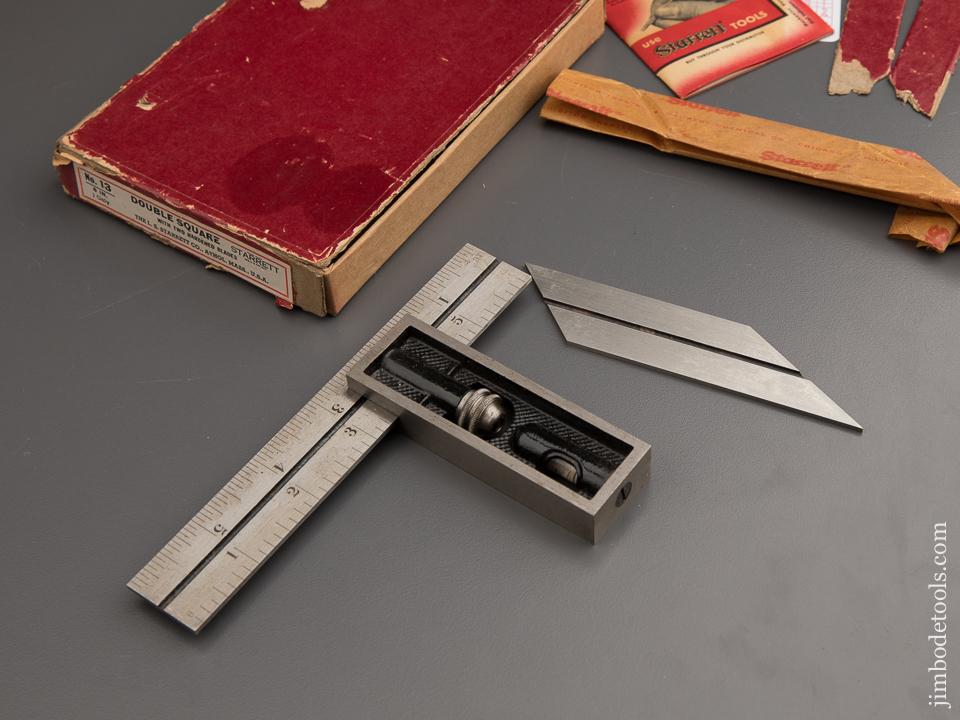 Six inch STARRETT No. 13 Double Square in Original Box - 87440