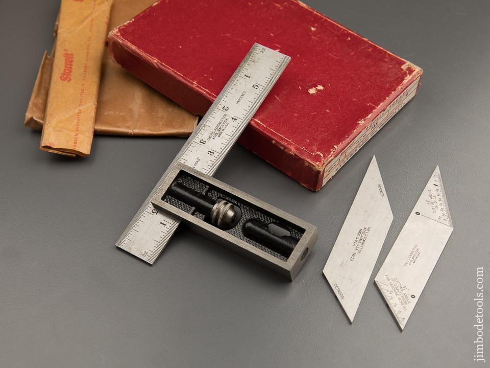 Six inch STARRETT No. 13F Double Square in Original Box - 87441