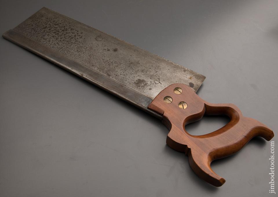 LIKE NEW! 13 point 14 inch Crosscut HENRY DISSTON & SONS Back Saw - 87449