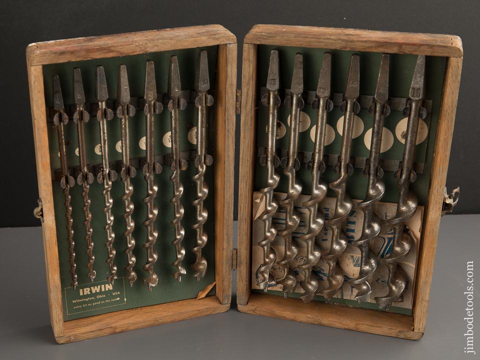 Complete Set of 13 IRWIN Auger Bits in Original Box - 87453