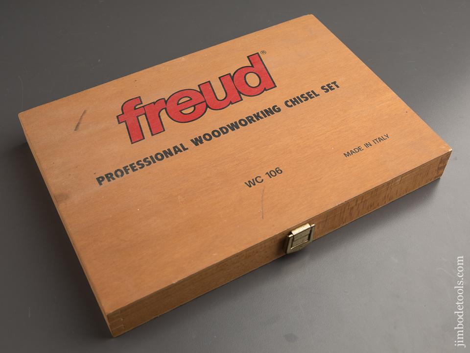 FREUD No. WC 106 Set of Six Boxwood Handled Chisels NEAR NEW in Original Box - 87488