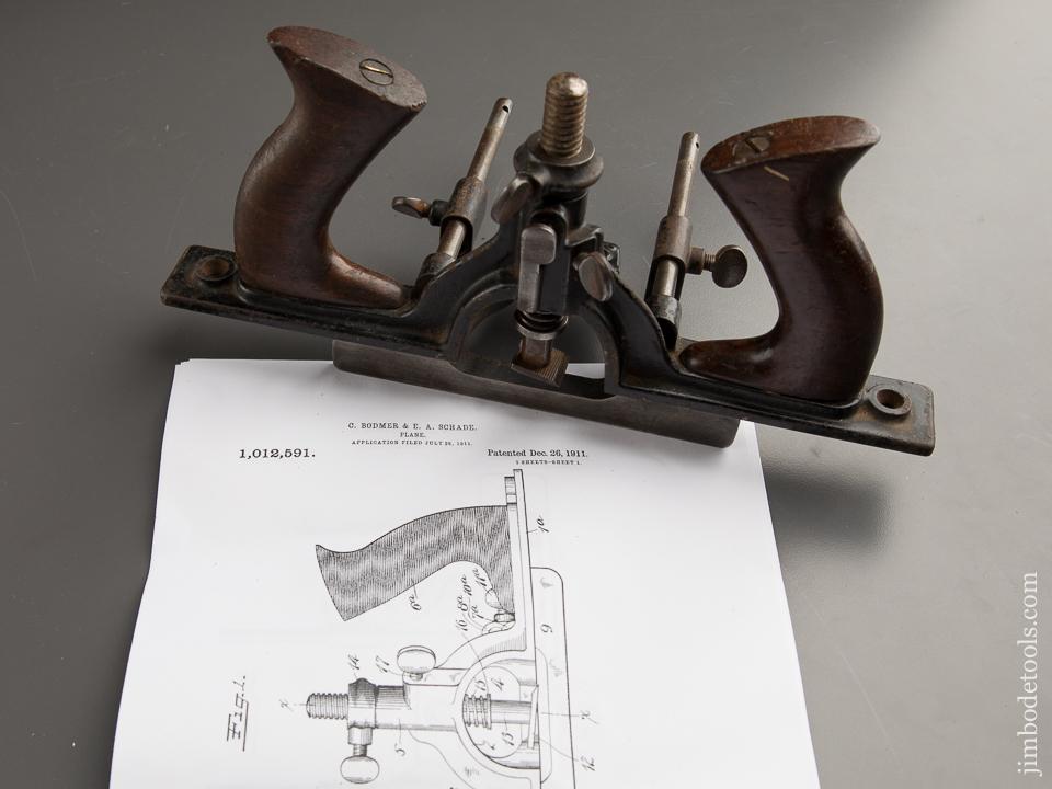 Extra Fine! BODMER & SCHADE Patent December 26, 1911 STANLEY No. 171 Door Trim Router Plane - 87491