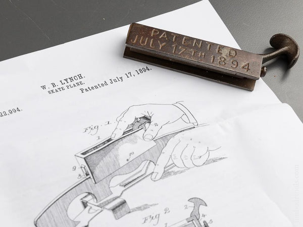 LYNCH Patent July 17, 1894 Skate Plane - 87494